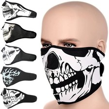 Balaclava Skull Ghost Neoprene Mask Halloween Cosplay Party Half Face Mouth Mask