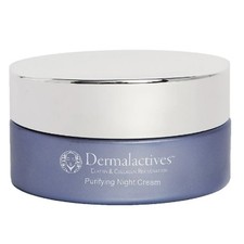Dermalactives Purifying Night Cream Elastin Collagen Rejuvenates 50mL 1.7oz NWOB
