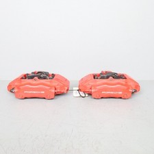 2000-2012 Porsche Boxster Cayman Front Brake Calipers Brembo Pair Red Oem