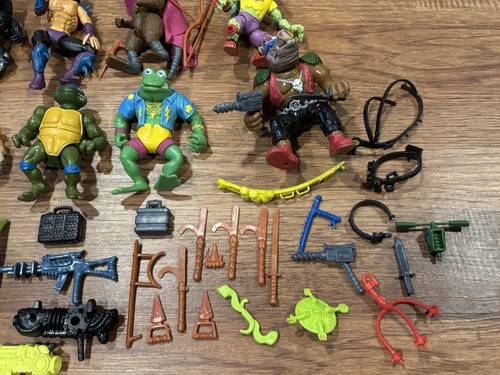 Vintage Teenage Mutant Ninja Turtles Action Figure And Accessory Lot Playmates - Picture 4 of 8