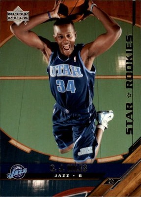 C.J. Miles 2005-06 Upper Deck Basketball Star Rookie Card #203-Utah Jazz