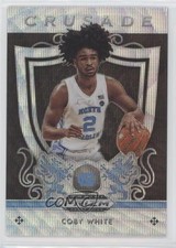 2019-20 Panini Prizm Draft Picks Crusade Blue Wave 187/299 Coby White #61 04ag