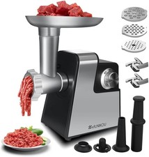 Electric Meat Grinder 2800W Max Stainless Steel with Sausage Stuffer HCHI