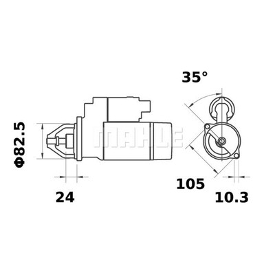 Genuine MAHLE Starter Motor MS 404 Top German Quality for sale  