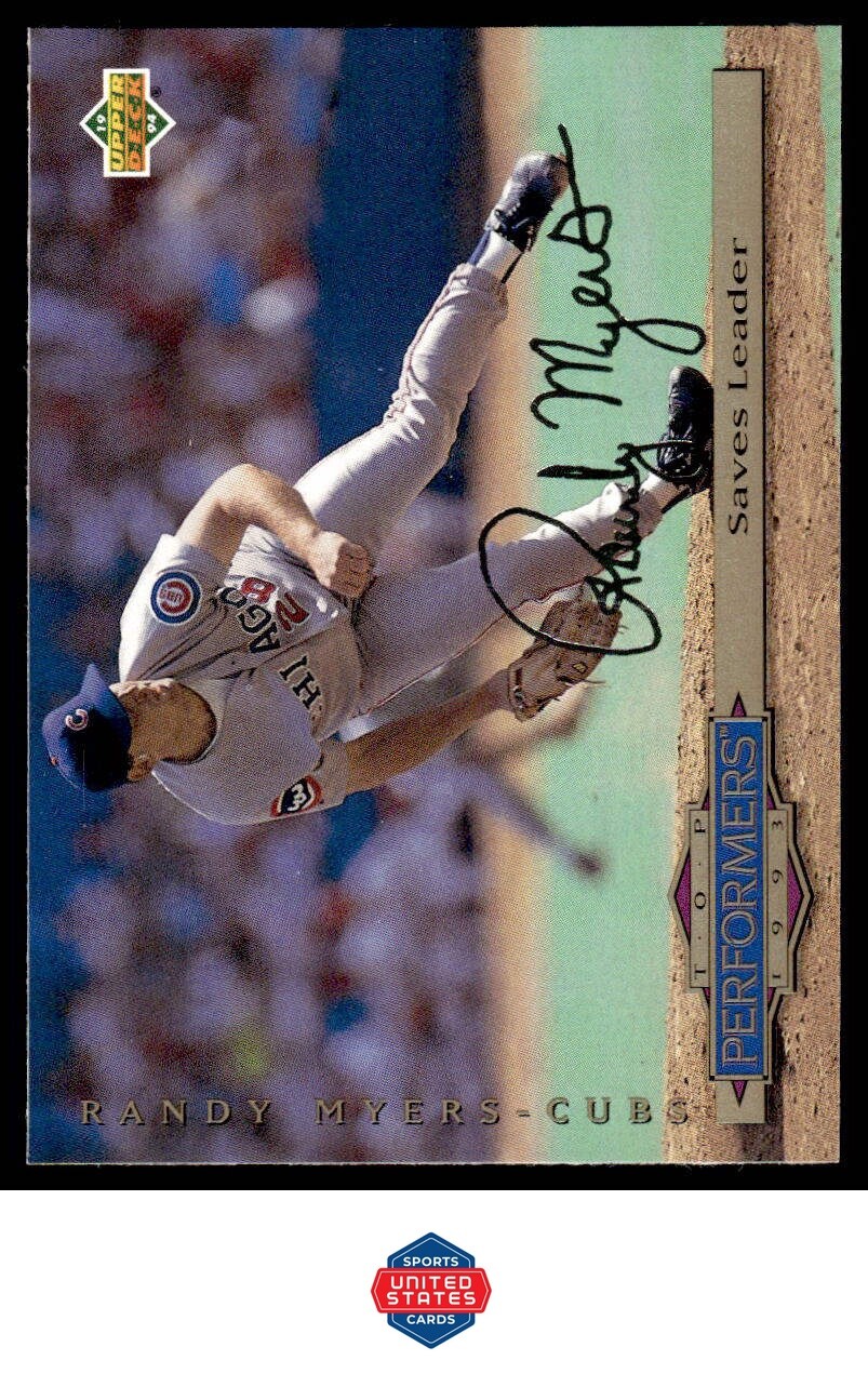 1994 Collector's Choice #308 Randy Myers Gold Signature