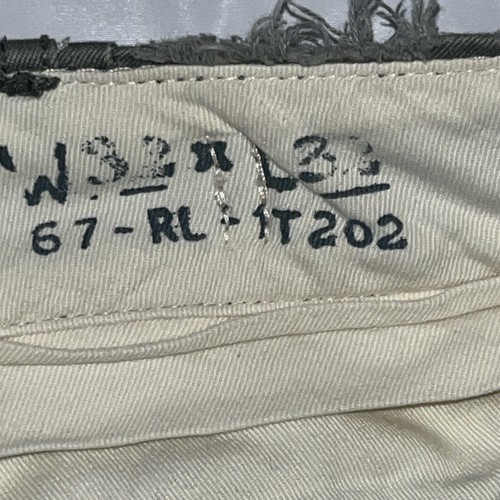 Polo Ralph Lauren Military Type-1 Green Chino Pants Men Sz 32x32 Distressed Tabs - Picture 10 of 17