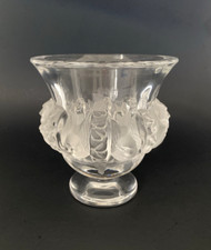 Vintage Signed Lalique France Dampierre Crystal Vase