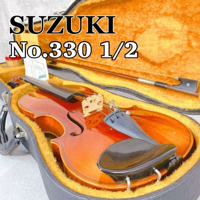 Z851 SUZUKI バイオリン No.330 1/2 Anno 1983