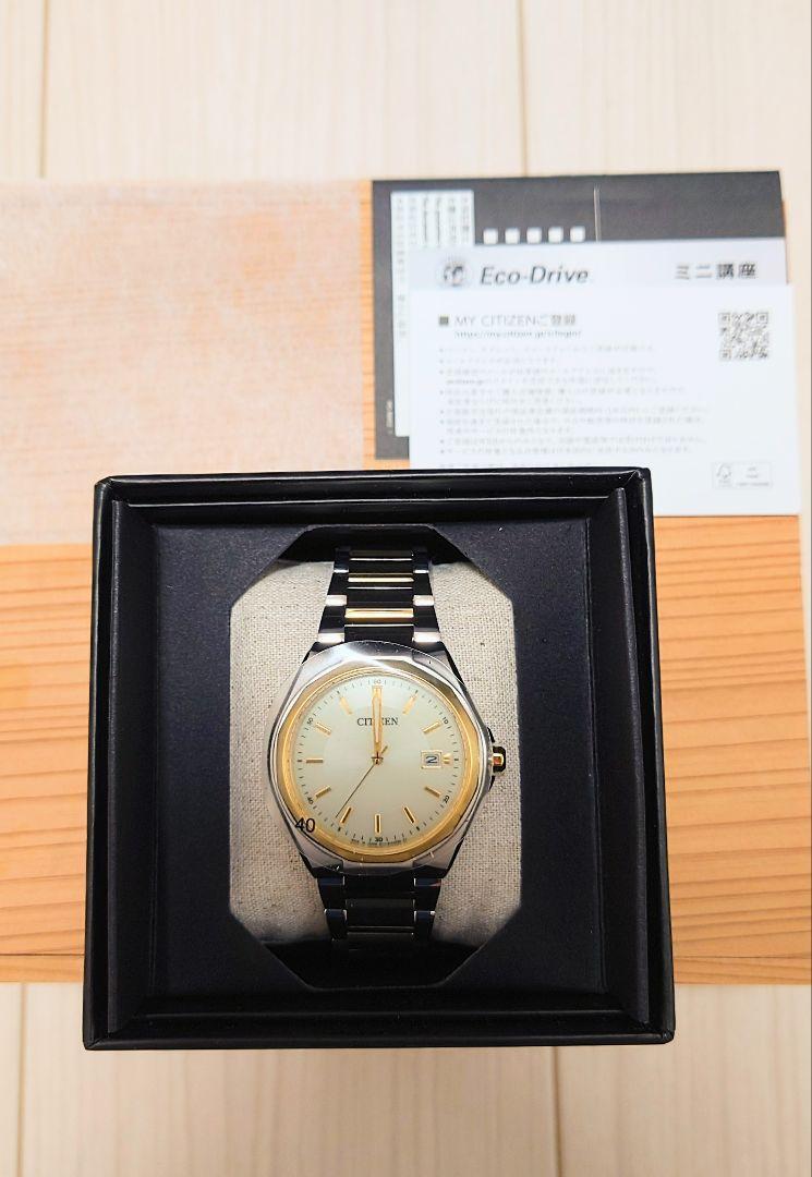Citizen Collection BM6664-67P Eco-Drive SS White Silver Gold Citizen Collection BM6664-67P Eco-Drive SS White Silver Gold