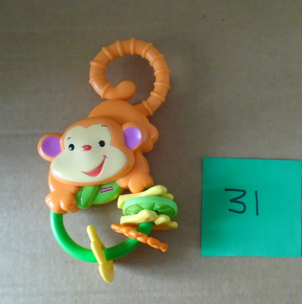Fisher Price Rainforest Orange Monkey Teether Rattle G31 sa