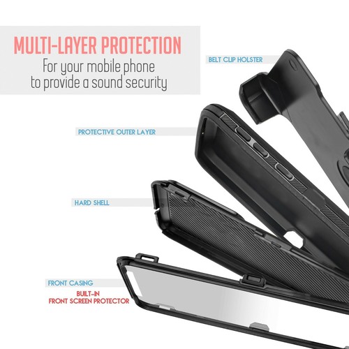 For Moto Edge 2021 Moto Edge 5G UW Shockproof Holster Case Built In Screen - Picture 24 of 24