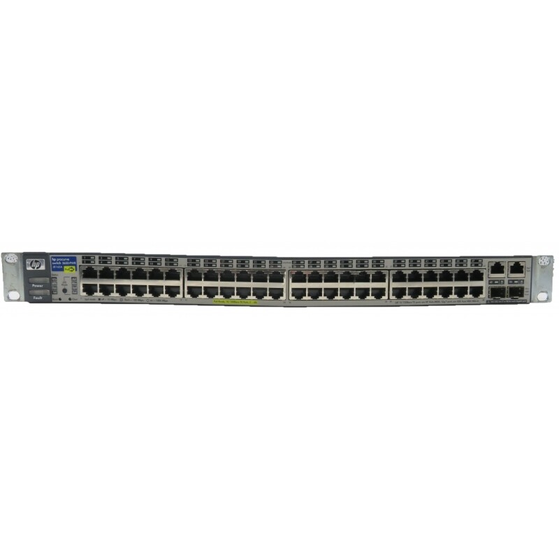 Hp Procurve 2650 Pwr J8165a 48 Port 2 Sfp Ports Poe Switch With Rack Mounts For Sale Online Ebay