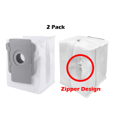 Paquete De 2 Bolsas Reutilizables Con Cremallera Para Irobot Roomba I1 I3 I4 I6 I7 J7 I8 Plus Xin