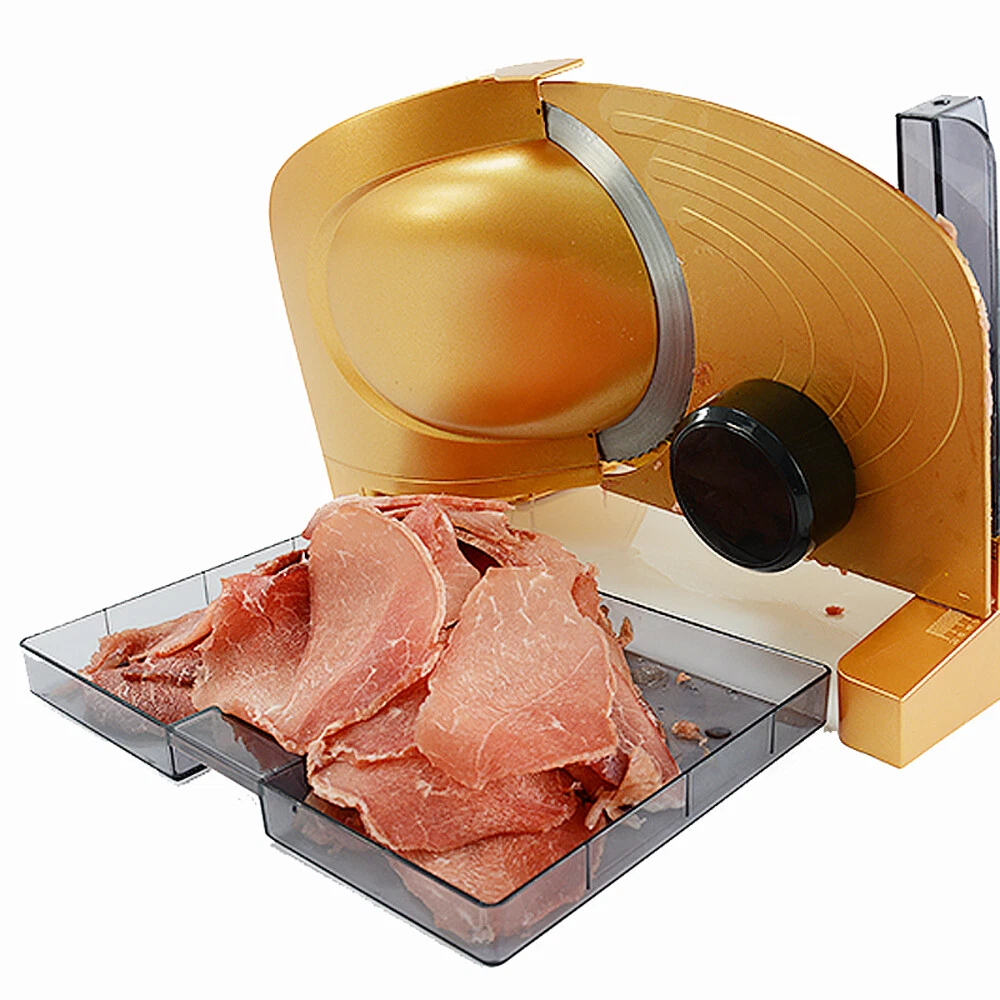 Electric Lamb Beef Meat Slicer Fruit Vegetables Slicer Manual Food Processor NEW