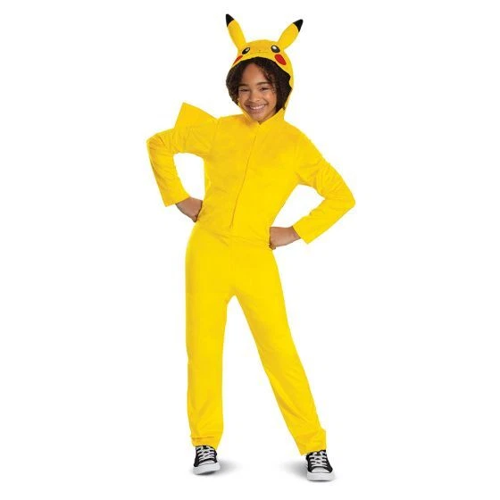 Niño Pokemon Pikachu Clásico Mono con Capucha Unisex Disfraz de Halloween S-XL Foto 2 de 4