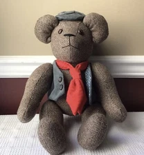 Vintage Once Upon A Time Plush Teddy Bear With Tag, 18" Tall
