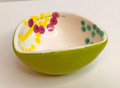 Anthropologie Set of 4 Nesting Measuring Bowl Cups, Hand Painted, Boho, READ - Picture 6 of 11