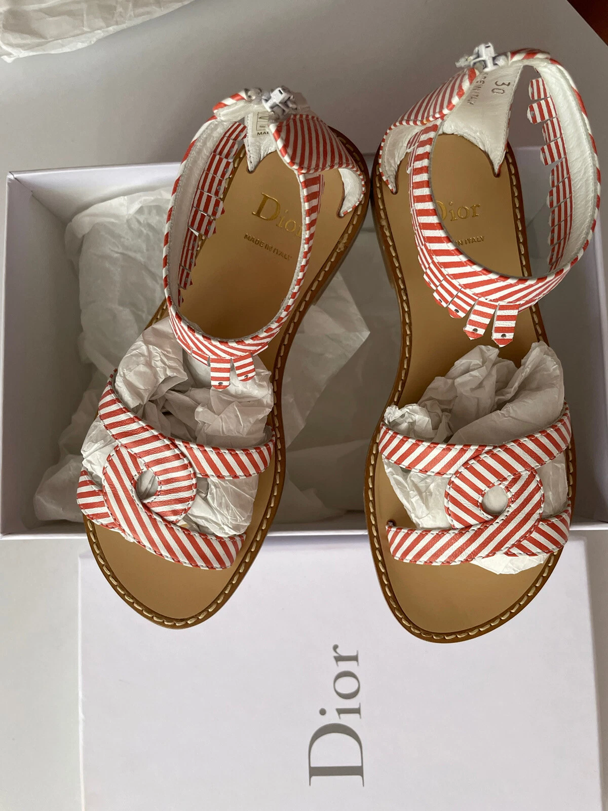 Sandales Christian Dior taille 30 neuves et dans leur emballage d'origine