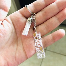 Personalized Resin Monogram letter I keychain