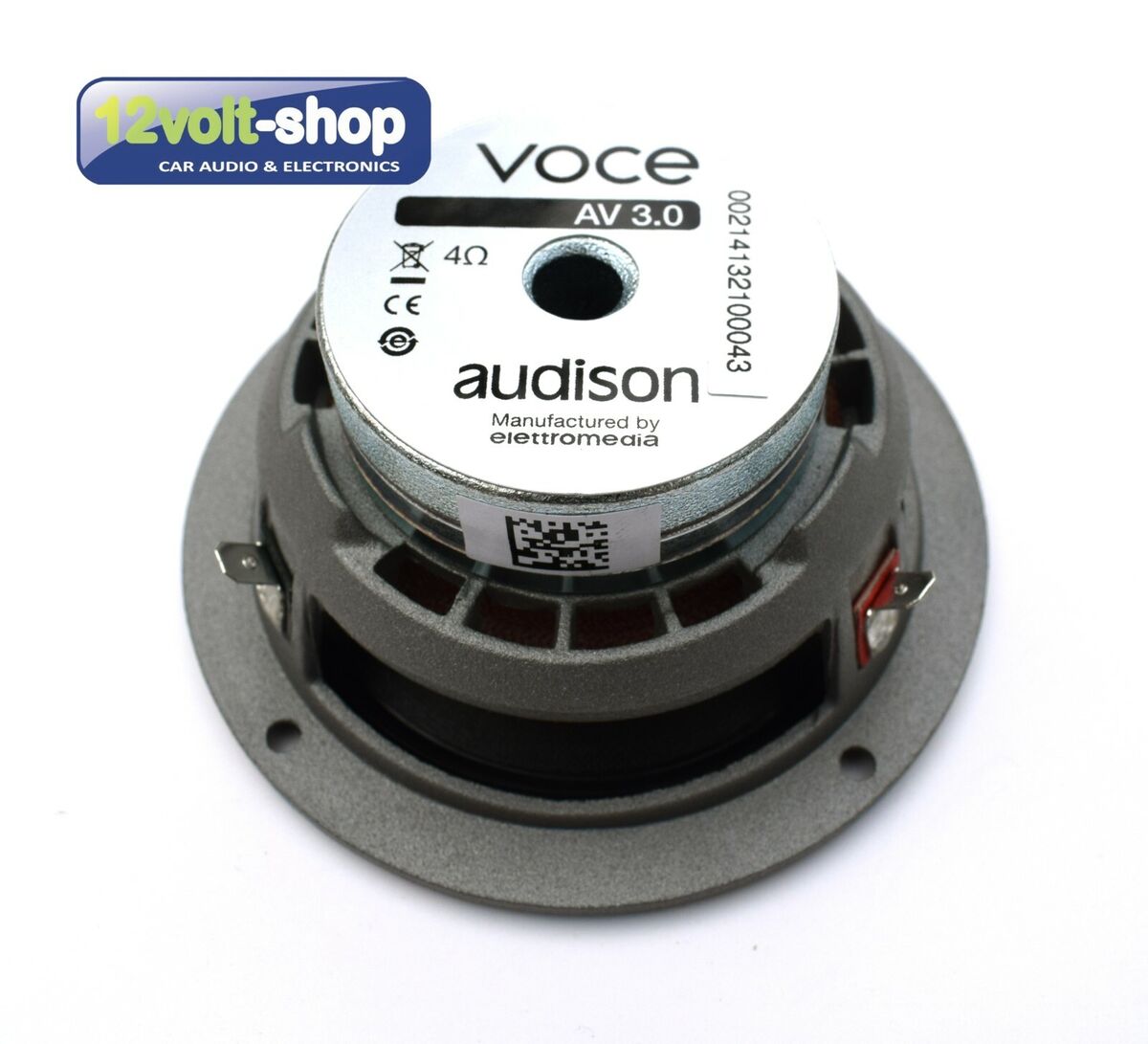 Audison Voce AV 3.0 3 in (70mm) Mid-Range Speaker with Audison Voce AV 3.0 3 in (70mm) Mid-Range Speaker with