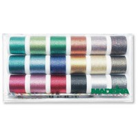 Madeira Stickbox Metallic ''Supertwist'' (18 Spulen No. 40 à 200 M) Stickgarn