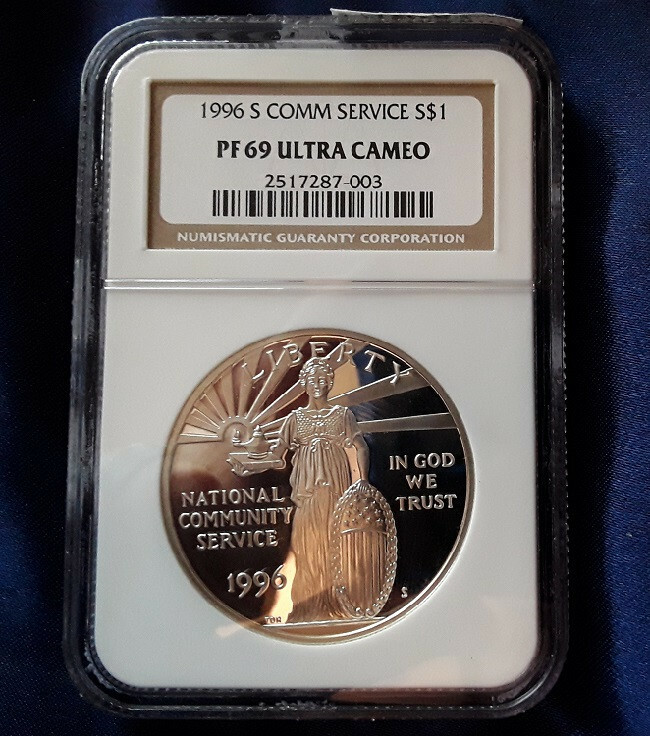 純銀　1オンス　銀貨　NGC PF69 ULTRA CAMEOトランスフォーマス NGC 1996 S COMMUNITY SERVICE $1 PF 69 ULTRA CAMEO | eBay