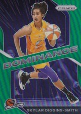 2021 Panini Prizm WNBA Dominance Insert Green Refractor #14 Skylar Diggins-Smith