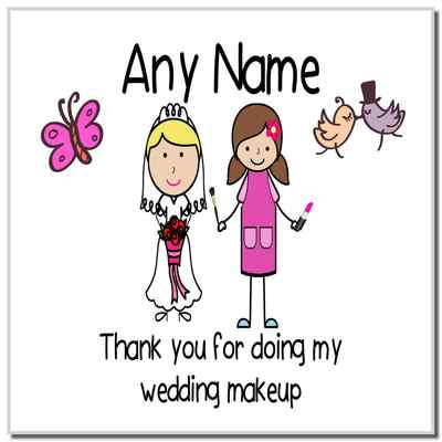 Thank You For Doing My Wedding Make-up personalisierte Untersetzer