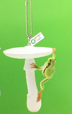Frog Ball Chain Nature Techni Colour Figure Ball Chain Tree Frog on Mushroom Destroying ...