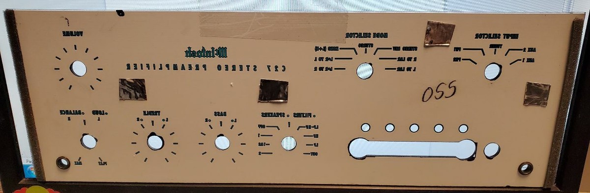 McIntosh C27 glass faceplate for stereo preamplifier | eBay