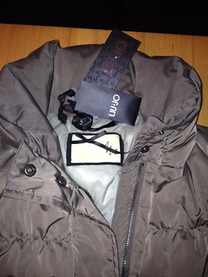 Liu Jo Damen Daunen Jacke Taupe Wolle Mantel  Gr.36 S