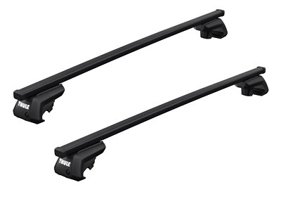 Thule Dachträger Raised Rail Evo SquareBar Evo schwarz für VW Tiguan SUV