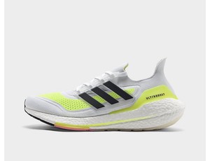 Adidas Ultraboost 21 Core Black White Solar Yellow Fy0377 Mens Sneakers Size 10 Ebay