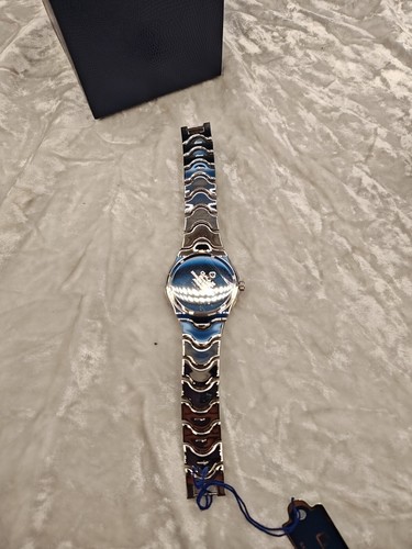 Fine Swiss Brand OMAX Men's Silver Quartz Japan Movt Watch Water Resistant NWT - Picture 4 of 7