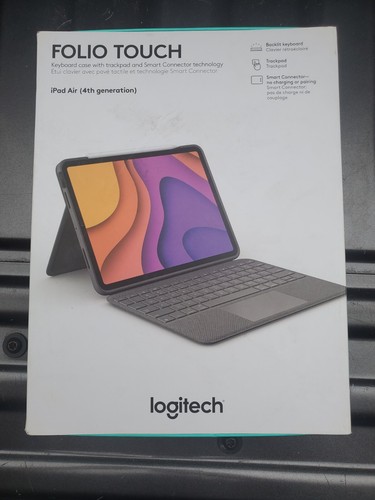 Logitech Folio Touch iPad Air 4th Gen Keyboard Case with Trackpad and Smart Conn