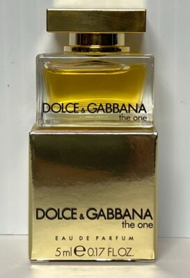 Dolce and Gabbana The One 5ml EDP Splash MINI For Women New in Box, Made in UK.