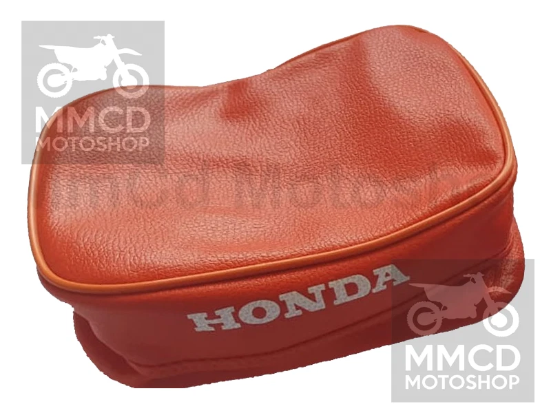 Funda de asiento naranja Honda XR250L xr 250L 92 + Bolsa de guardabarros trasero Cuero sintético Foto 2 de 2