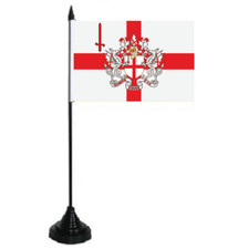 Table Flag London with Coat of Arms Flag 10 x 15 cm