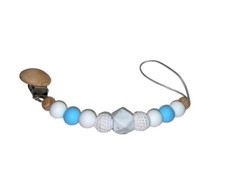 Cute crochet And Silicone pacifier clip pacifier holder for baby Boy