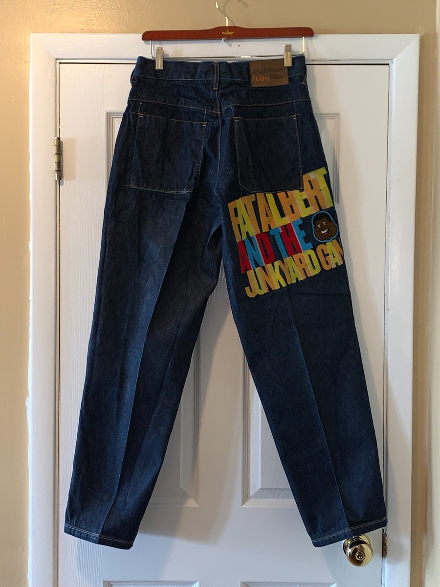 VINTAGE Y2K PLATINUM FUBU FAT ALBERT & THE GANG PANTS SIZE VINTAGE Y2K PLATINUM FUBU FAT ALBERT & THE GANG PANTS SIZE