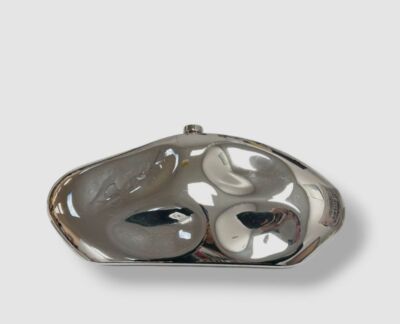 Cult Gaia Women's Silver Caldera Purse Box Clutch Bag