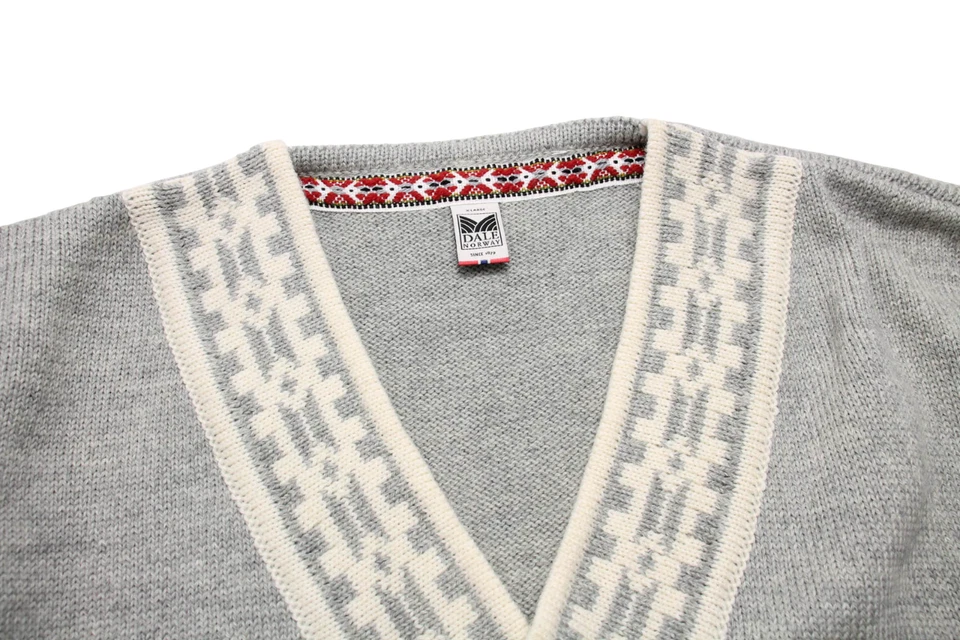 Dale Of Norway Pull Femme XL Nouveau Laine Tricoté Gris - Photo 4/4