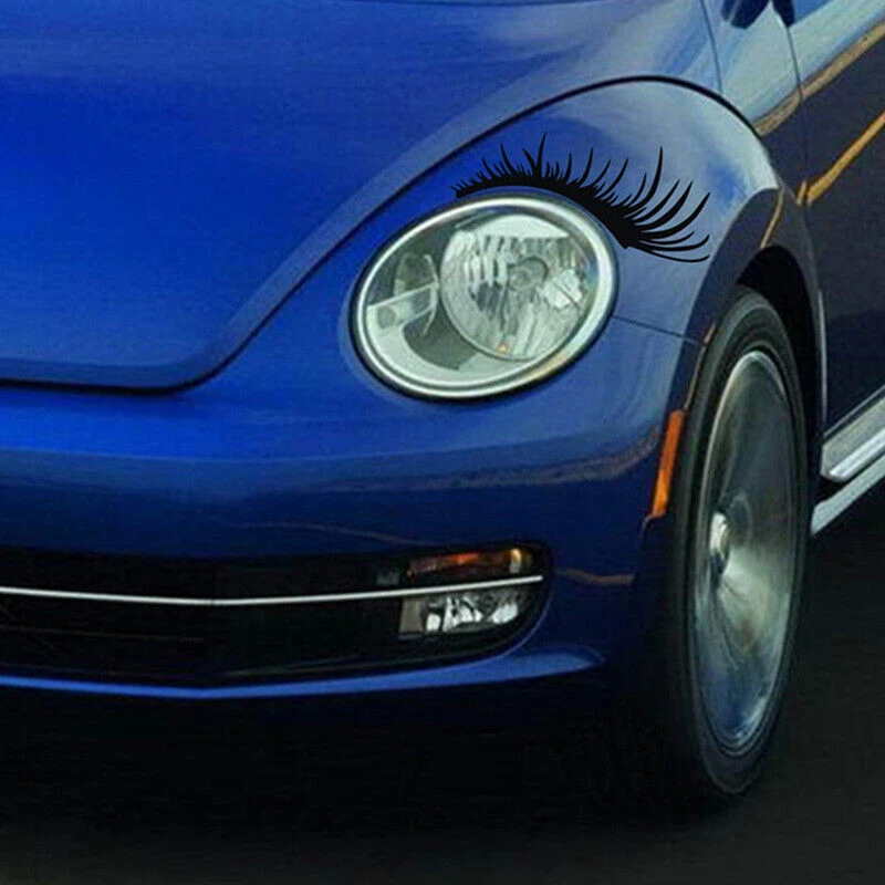 Linda decoración de cejas pegatina de pestañas a rayas para faros antiniebla Foto 4 de 4