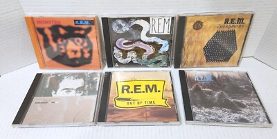R.E.M. lot of 6 CDs ~ Eponymous Murmur Monster Out of Time Reckoning Life's Rich