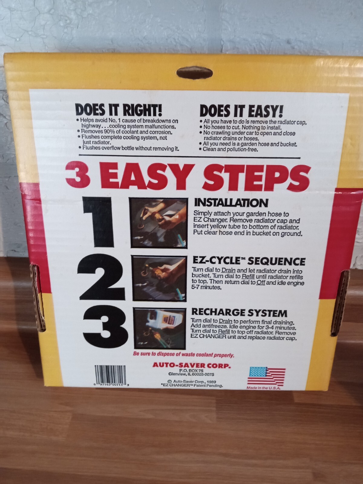 Vintage 1989 EZ Changer Antifreeze Tool Original Box Collectible