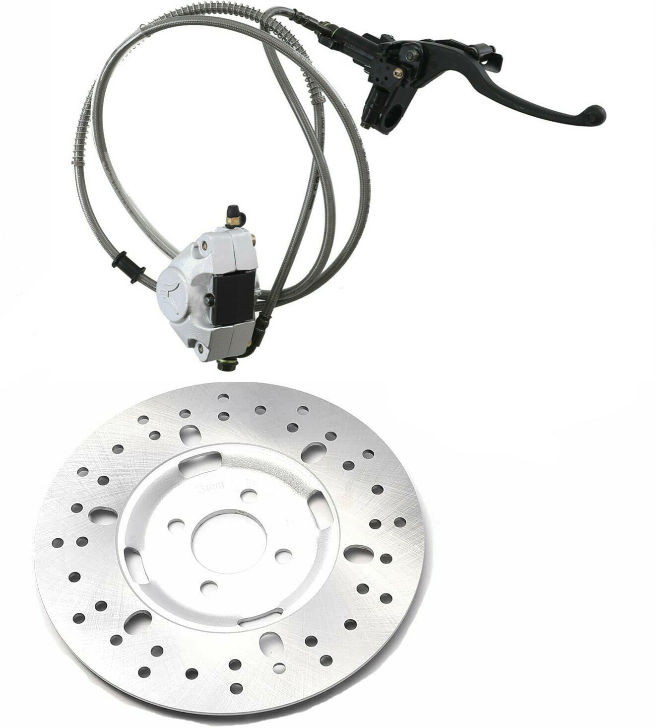 Rear Hydraulic Disc Rotor Brake Cylinder Caliper for GY6 Go 