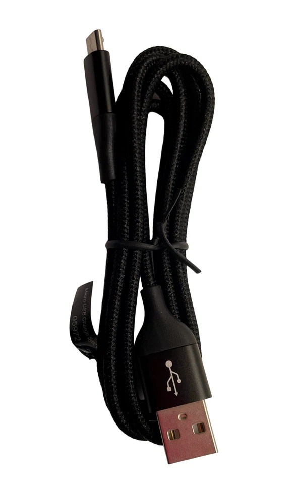 AT&T Charge-Sync Braided Cable For Android Micro-USB Black 4Ft. - Image 2 of 4