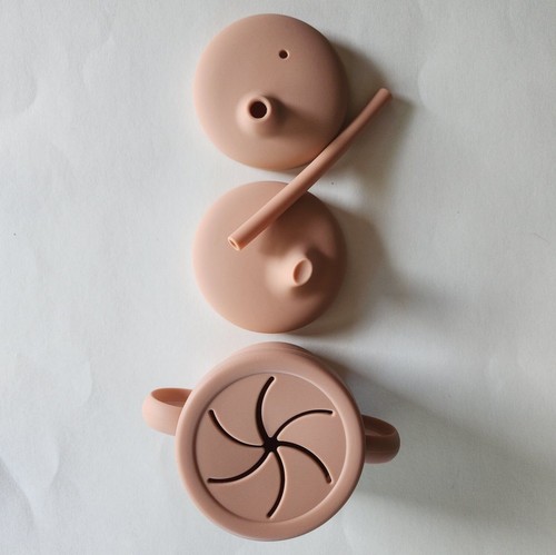 Baby Toddler Drinking/Training/Snack Cup 8.5ozPeach Stocking stuffer Baby Shower - Picture 1 of 10