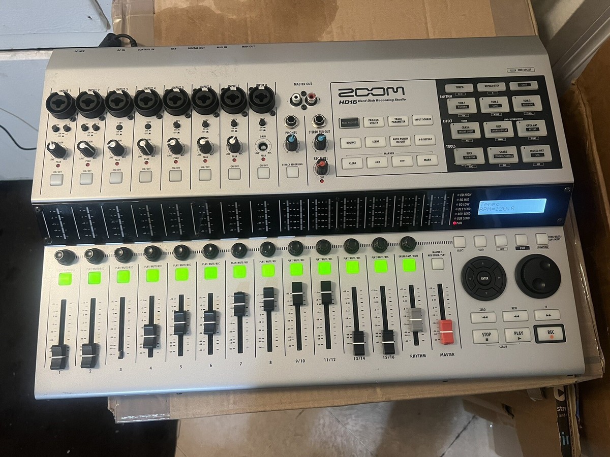 ZOOM HD-16 Hard Disk Recording Studio CD MULTI 16 TRACK ZOOM HD-16 Hard Disk Recording Studio CD MULTI 16 TRACK