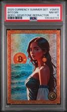 2025 Cardsmiths Currency Summer Bitcoin Beryl Gemstone Refractor PSA 8 NM-MT #18